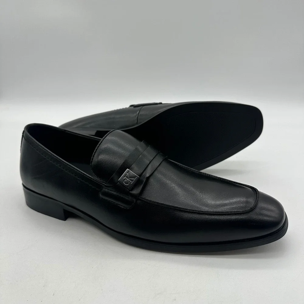 Calvin Klein CMJIMNON-R Mens Size‎ 9.5 Jameson Loafers Black Slip-On Dress Shoes